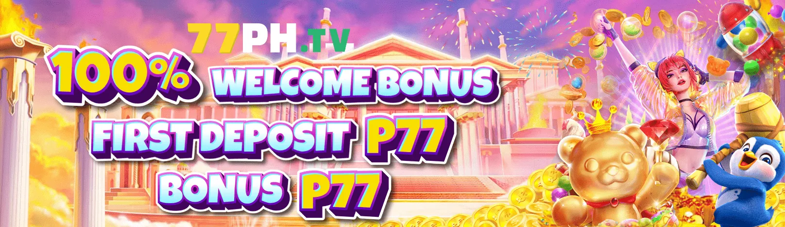 Banner Nổ Hũ hi889 với máy slot và đồng tiền vàng